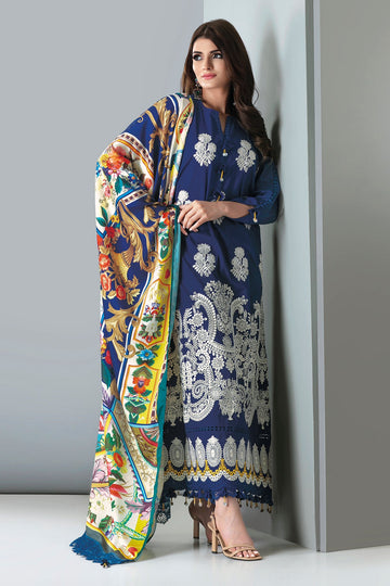 Cc21304 Blue Khaadi Autumn Collection 2021